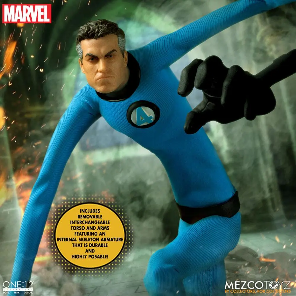 Marvel Actionfiguren 1/12 Fantastic Four Deluxe Steel Box Set 16 cm Produktfoto