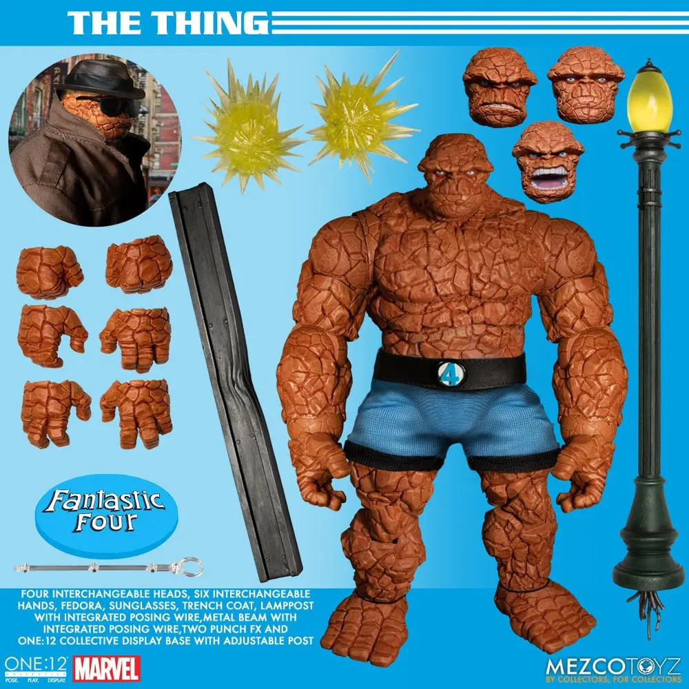 Marvel Actionfiguren 1/12 Fantastic Four Deluxe Steel Box Set 16 cm Produktfoto