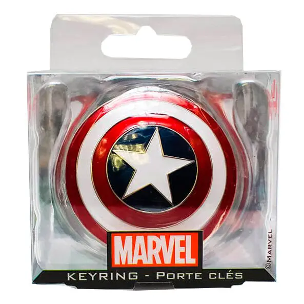 Marvel Comics Metall-Schlüsselanhänger Captain America Shield termékfotó