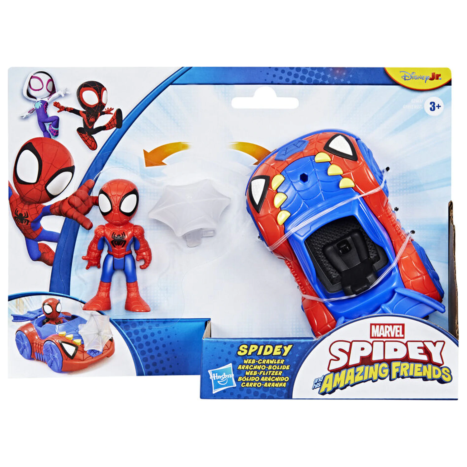 Marvel And His Awesome Friends Spidey Figur und Fahrzeug Produktfoto