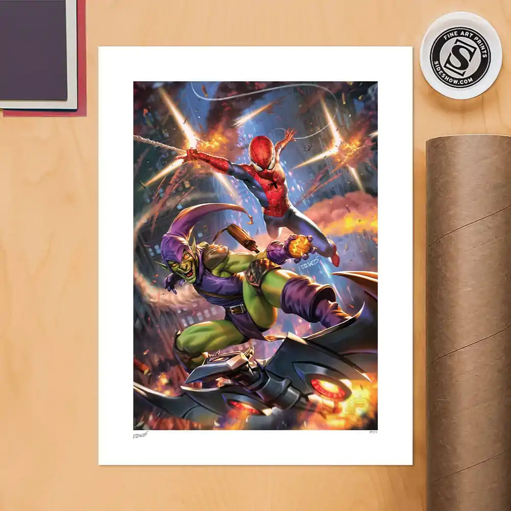 Marvel Kunstdruck Amazing Spider-Man vs Green Goblin 46 x 61 cm - ungerahmt Produktfoto