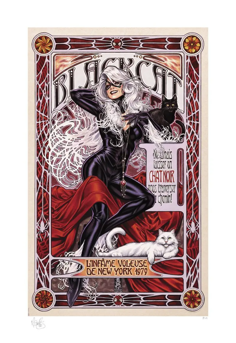 Marvel Kunstdruck Black Cat: L'Infâme Voleuse 46 x 66 cm - ungerahmt Produktfoto