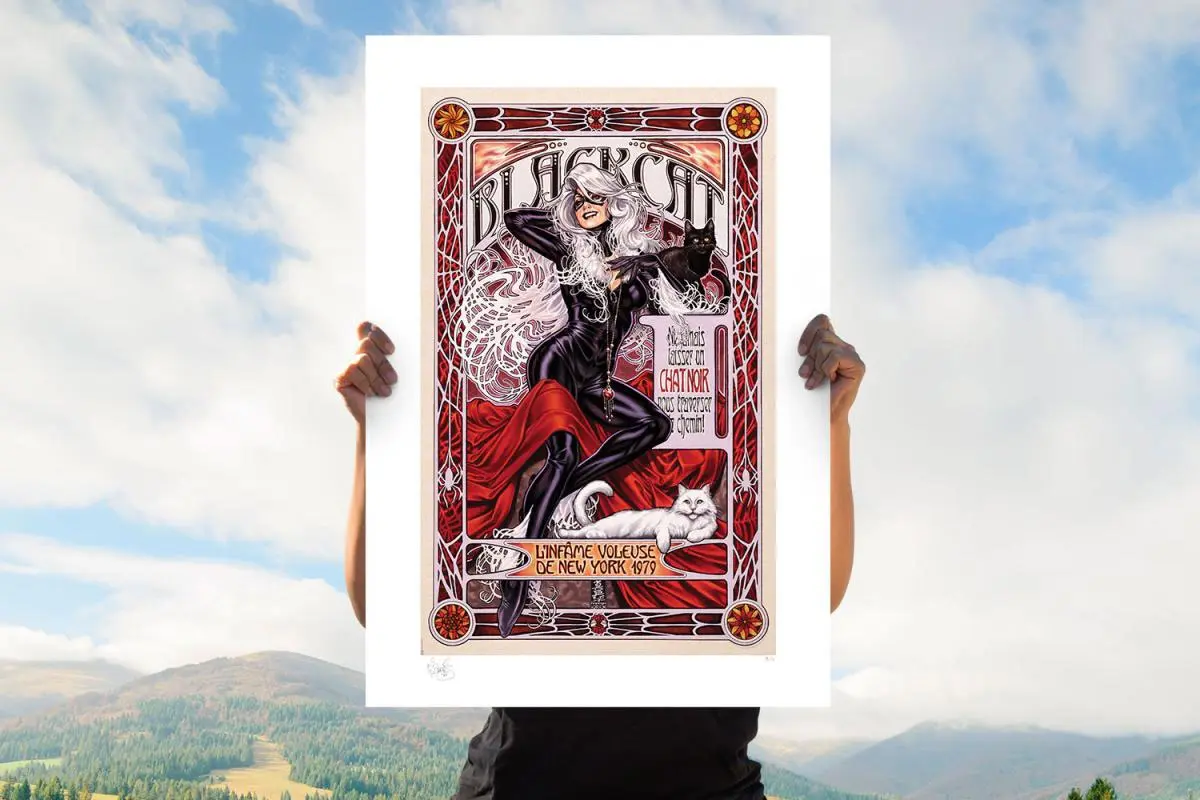 Marvel Kunstdruck Black Cat: L'Infâme Voleuse 46 x 66 cm - ungerahmt Produktfoto