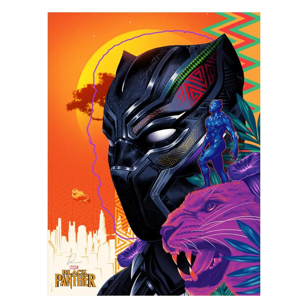 Marvel Kunstdruck Black Panther: Long Live the King 46 x 61 cm - ungerahmt Produktfoto