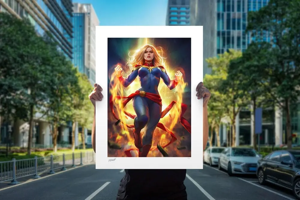 Marvel Kunstdruck Captain Marvel 46 x 61 cm - ungerahmt Produktfoto