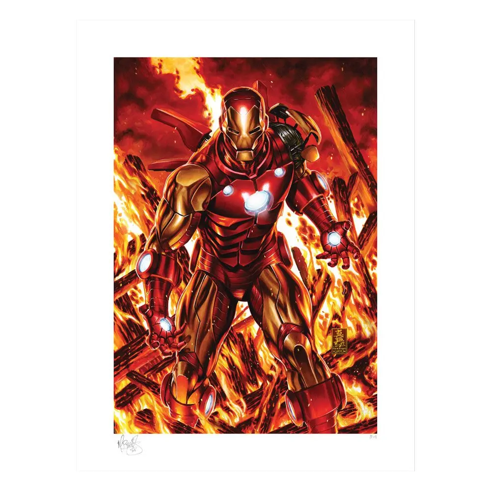 Marvel Kunstdruck Iron Man 46 x 61 cm - ungerahmt Produktfoto