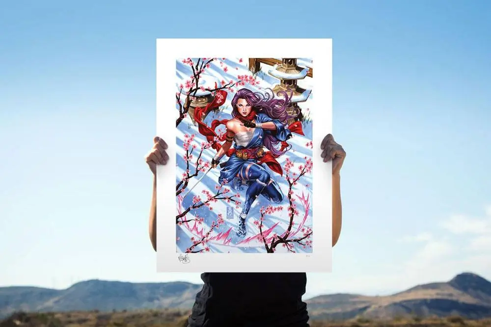 Marvel Kunstdruck Psylocke Demon Days: X-Men 46 x 61 cm - ungerahmt Produktfoto