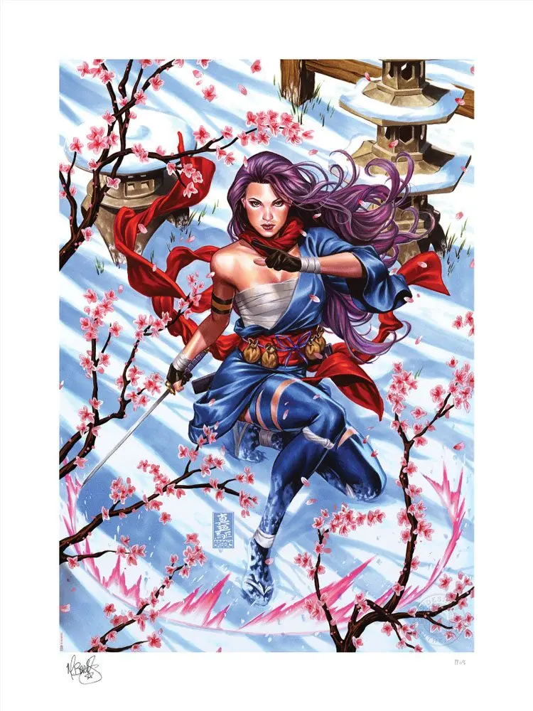 Marvel Kunstdruck Psylocke Demon Days: X-Men 46 x 61 cm - ungerahmt Produktfoto