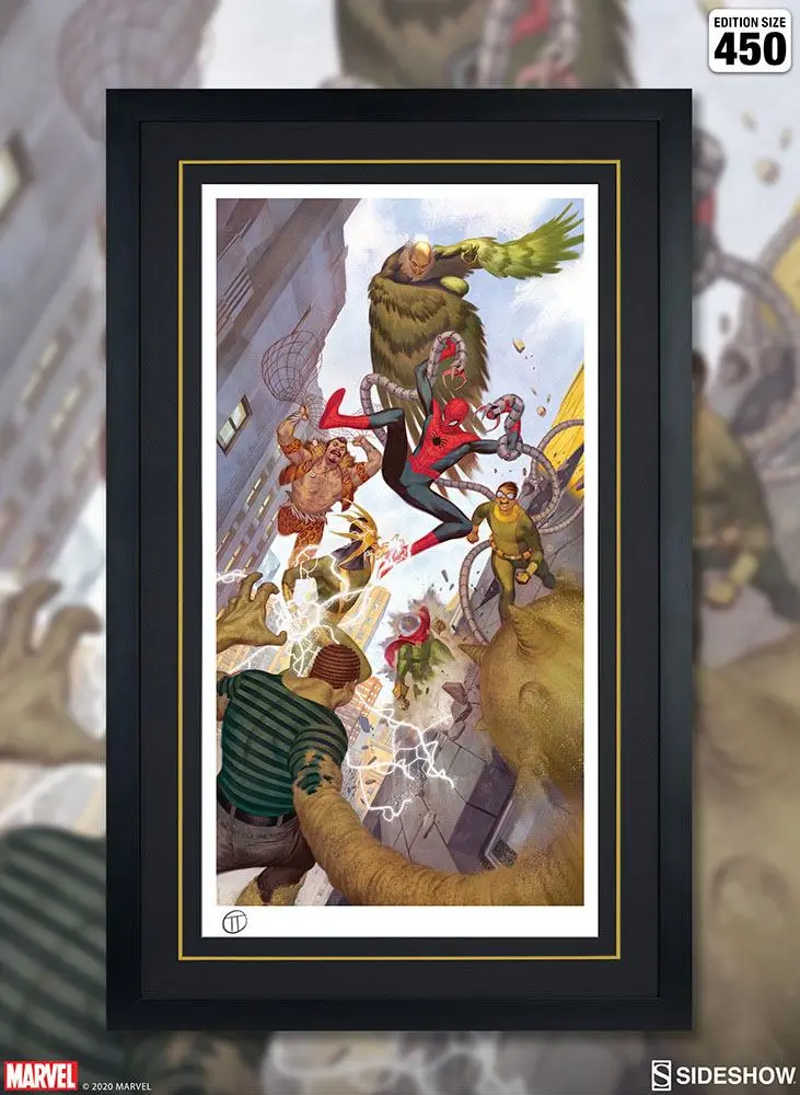 Marvel Kunstdruck Spider-Man vs Sinister Six 43 x 74 cm - ungerahmt Produktfoto