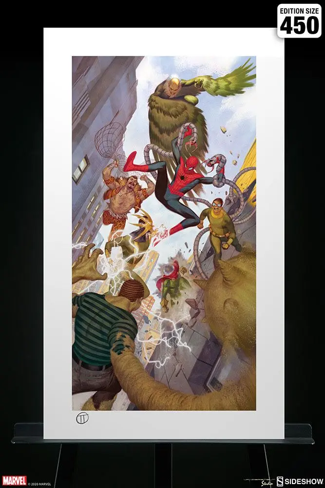 Marvel Kunstdruck Spider-Man vs Sinister Six 43 x 74 cm - ungerahmt Produktfoto