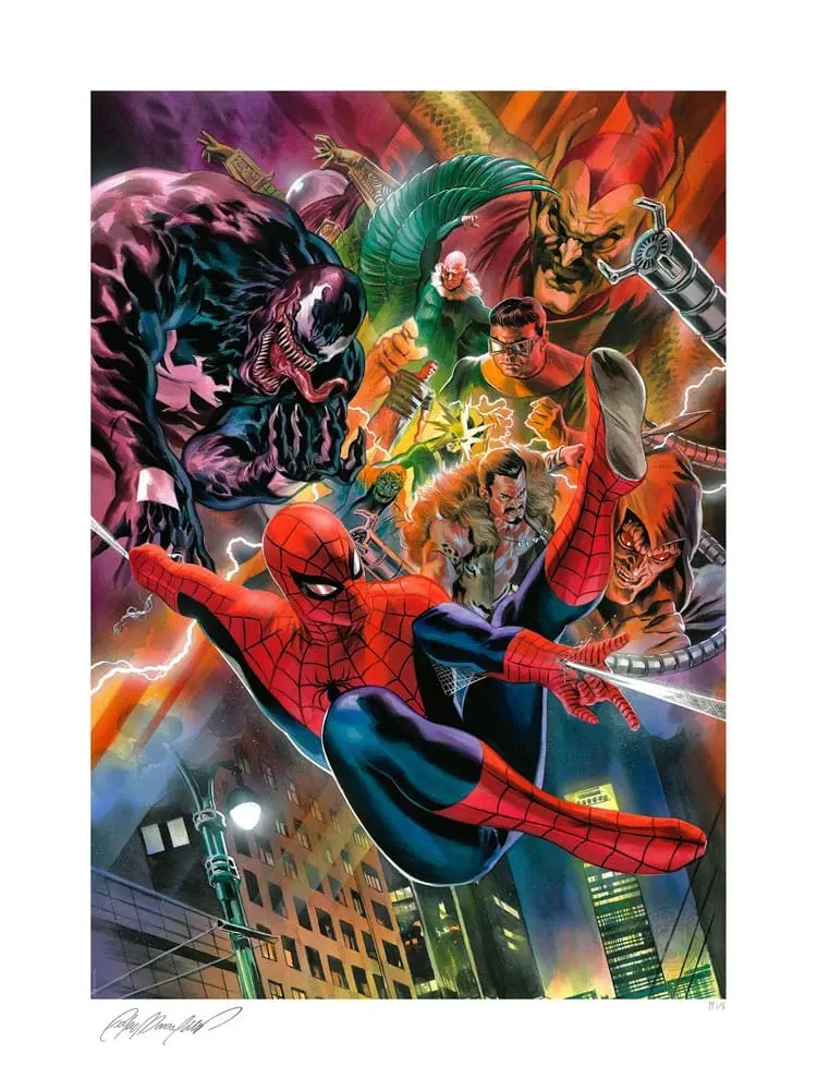 Marvel Kunstdruck Spider-Man vs the Sinister Six 46 x 61 cm - ungerahmt Produktfoto
