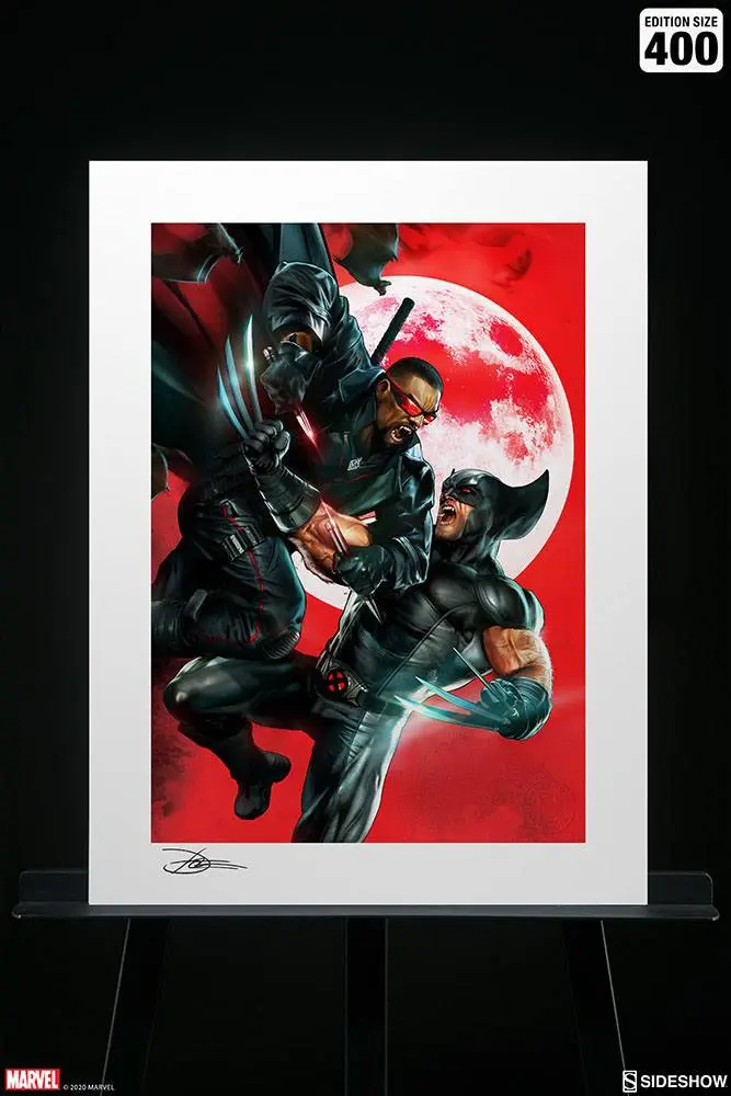 Marvel Kunstdruck Wolverine vs Blade 46 x 61 cm - ungerahmt termékfotó