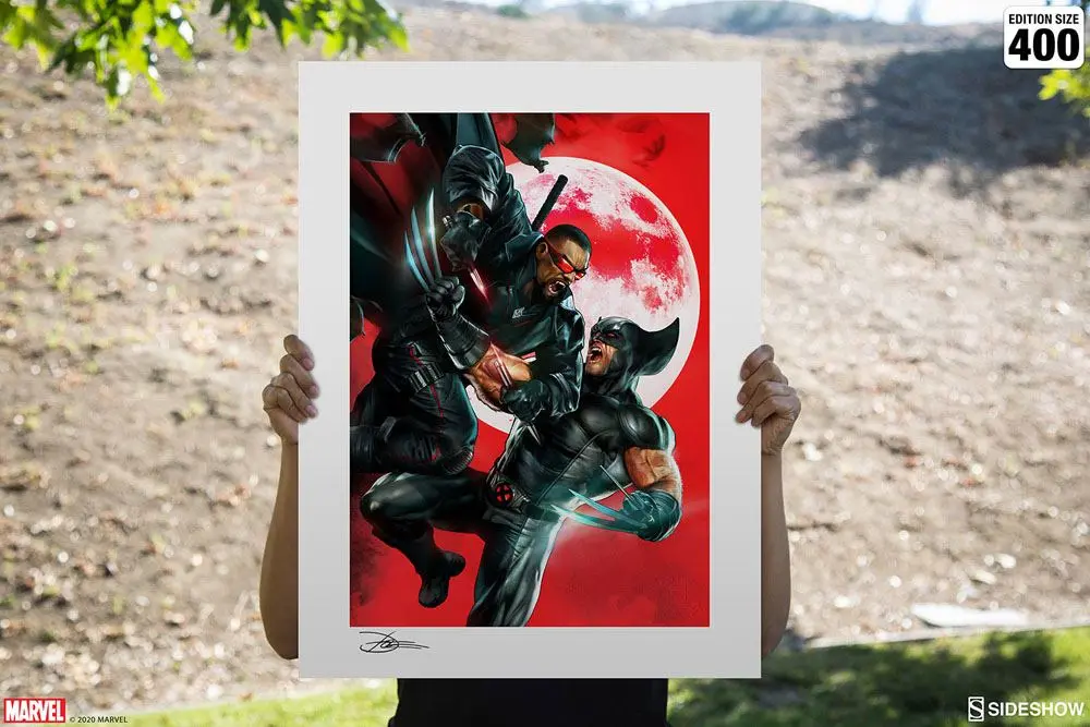 Marvel Kunstdruck Wolverine vs Blade 46 x 61 cm - ungerahmt termékfotó