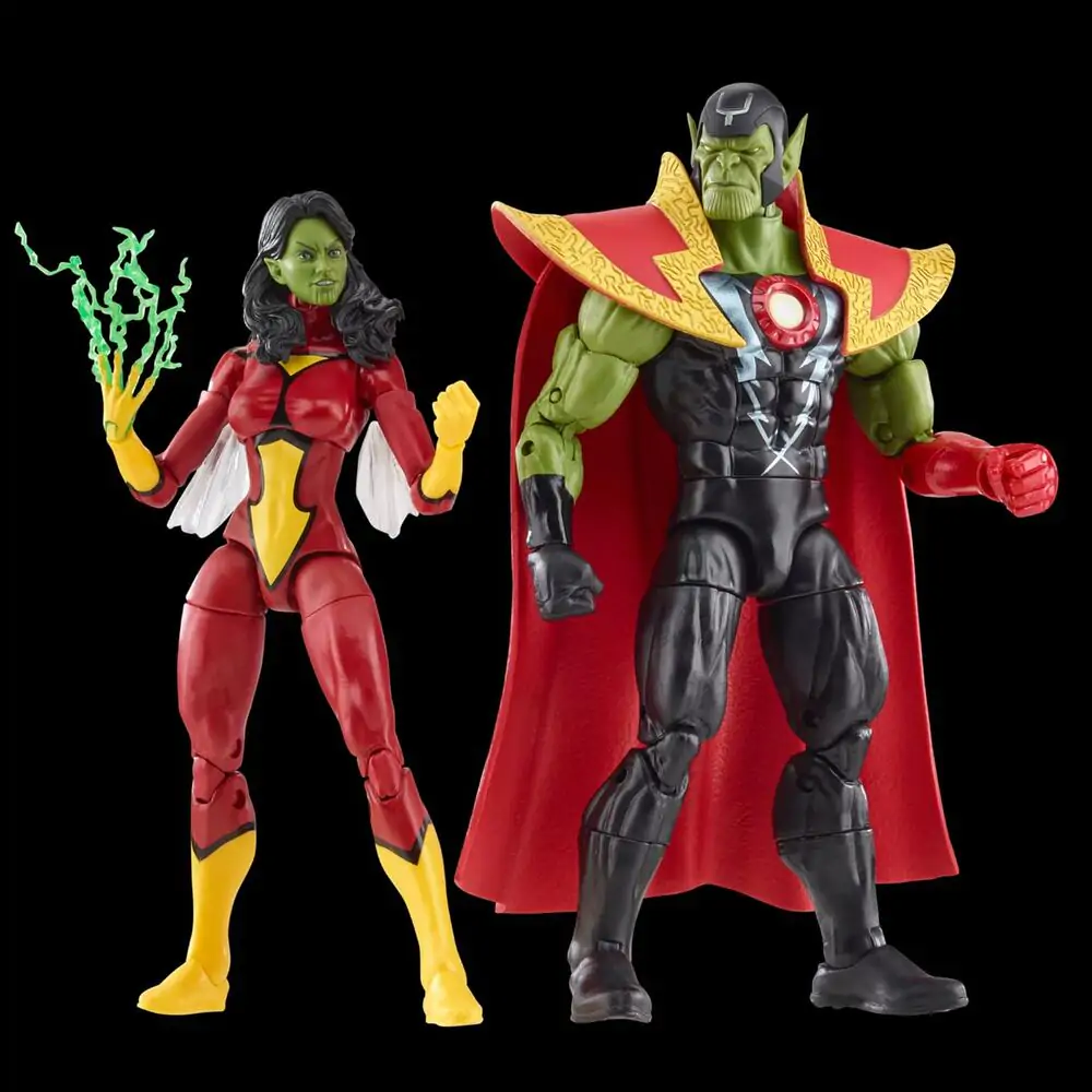 Avengers Marvel Legends Action Figuren Skrull Queen & Super-Skrull 15 cm Produktfoto