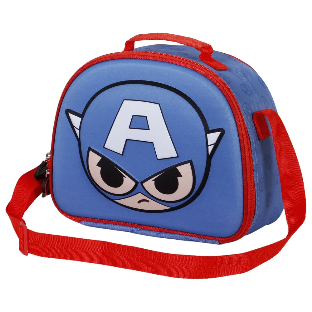 Marvel Avengers Captain America Bobblehead 3D Lunchtasche termékfotó