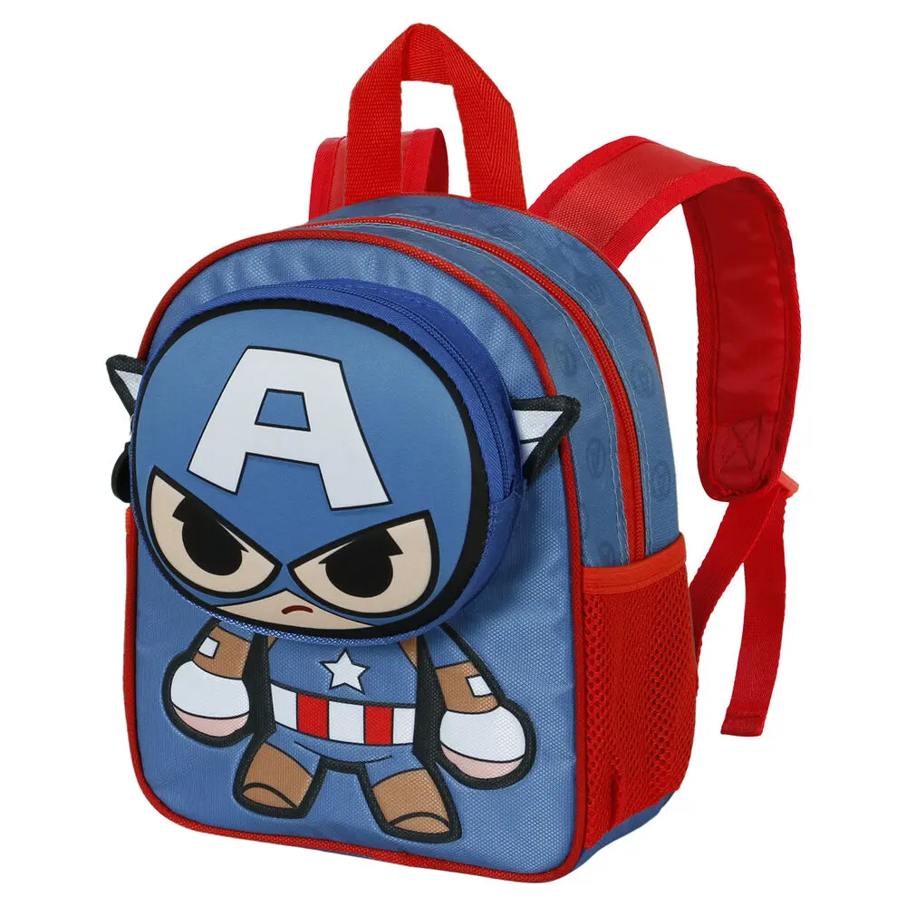 Marvel Avengers Captain America Bobblehead Rucksack 28cm Produktfoto