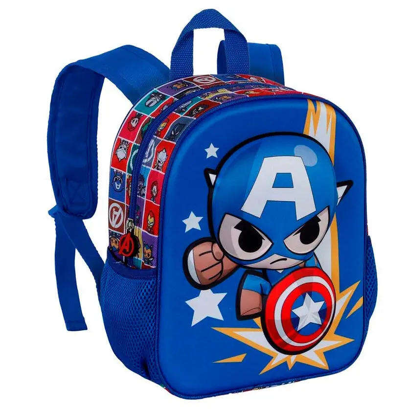 Marvel Avengers Captain America Punch 3D Rucksack 31cm Produktfoto