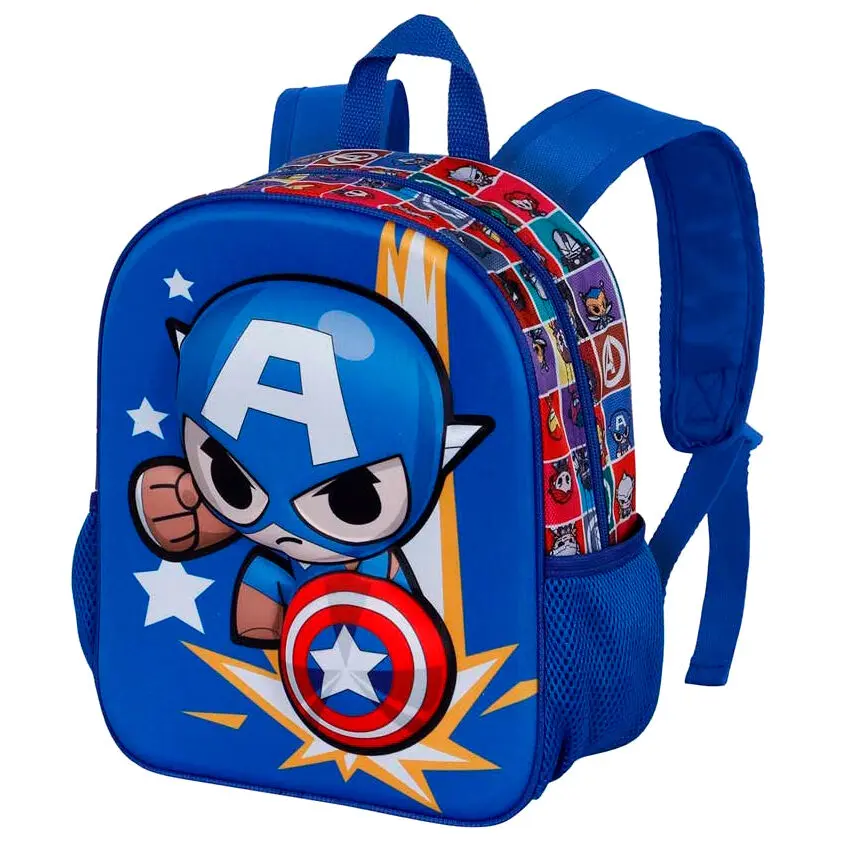 Marvel Avengers Captain America Punch 3D Rucksack 31cm Produktfoto