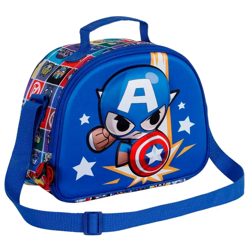 Marvel Avengers Captain America Punch 3D Lunchtasche Produktfoto