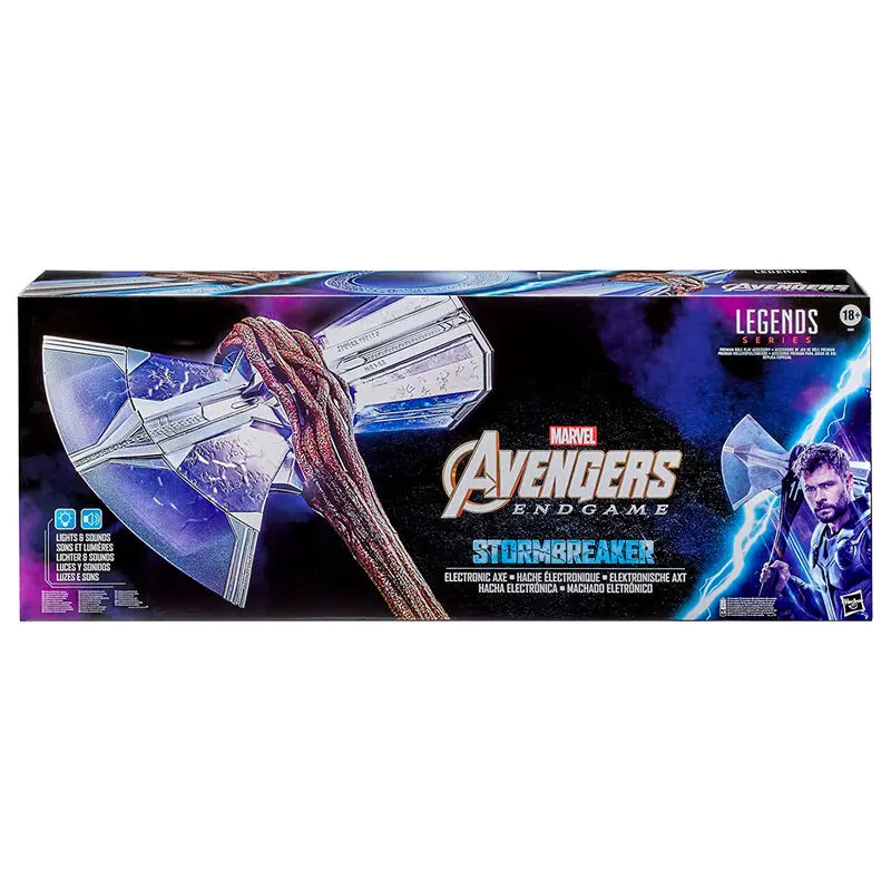 Avengers Endgame Marvel Legends Elektronische Axt Thors Stormbreaker Produktfoto