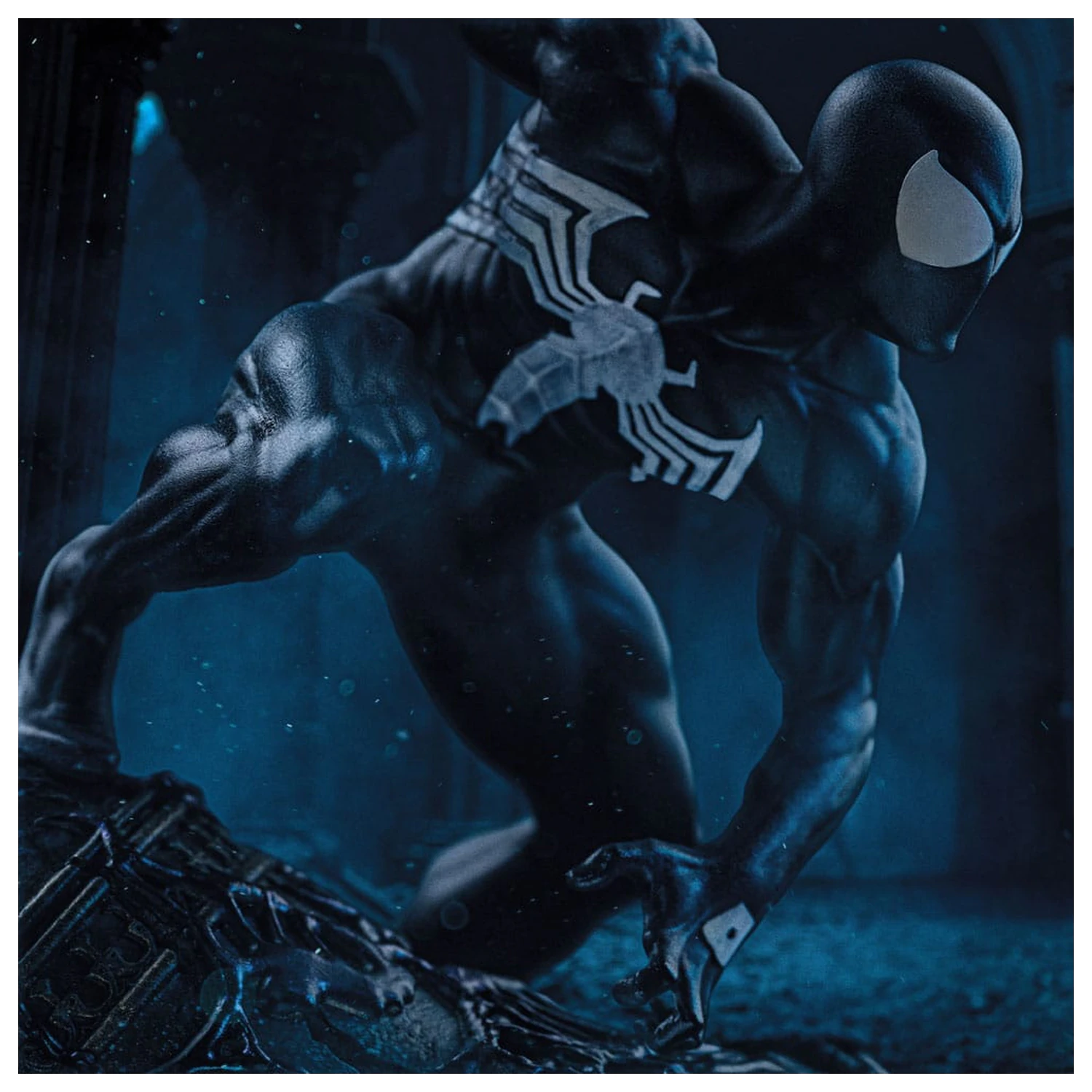 Marvel BDS Art Scale Statue 1/10 Spider-Man Black Costume 20 cm Produktfoto