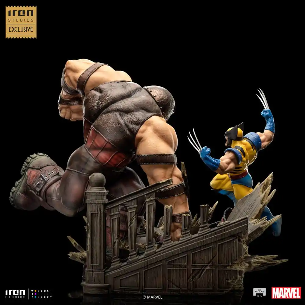 Marvel BDS Art Scale Statue 1/10 Wolverine vs Juggernaut heo EU Exclusive 30 cm termékfotó