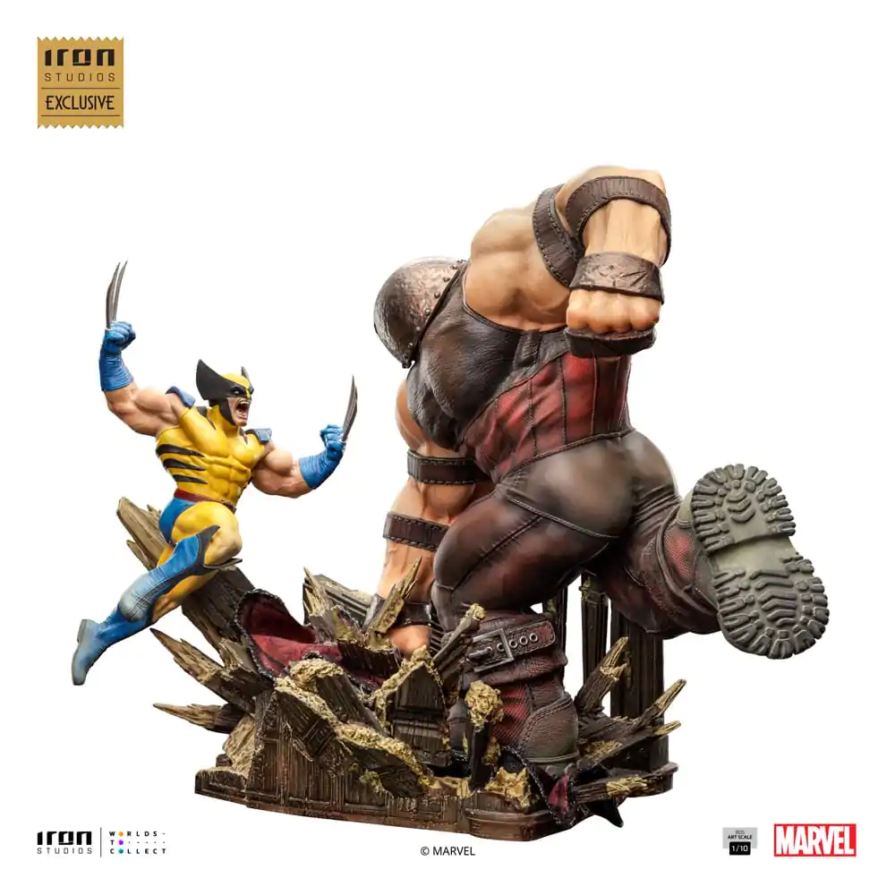 Marvel BDS Art Scale Statue 1/10 Wolverine vs Juggernaut heo EU Exclusive 30 cm termékfotó