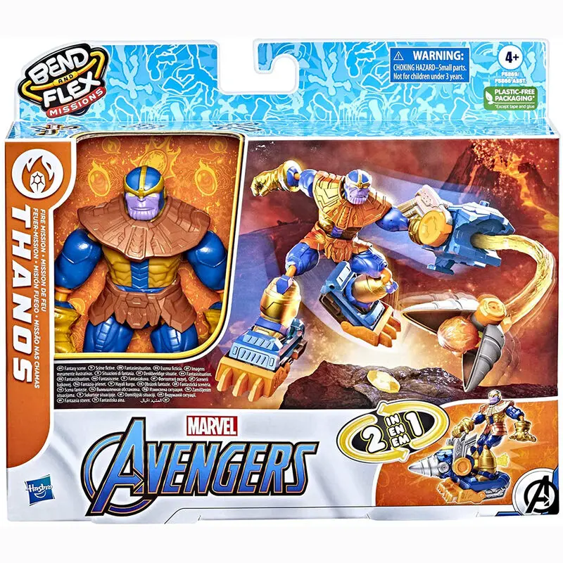 Marvel Bend and Flex Missions Thanos Figur 15cm Produktfoto