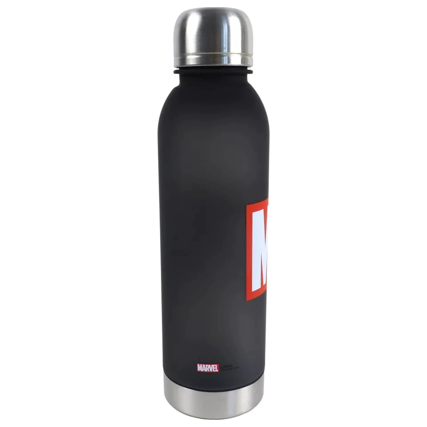 Marvel schwarze Plastik Wasserflasche mit Schraubverschluss 750 ml Produktfoto