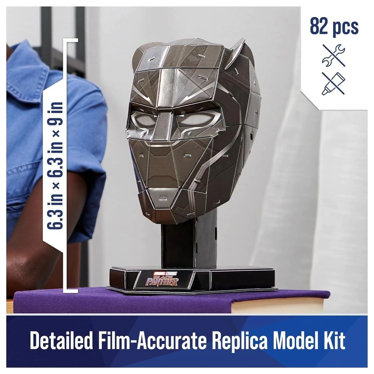 Marvel Black Panther Büste 3D-Puzzle Produktfoto