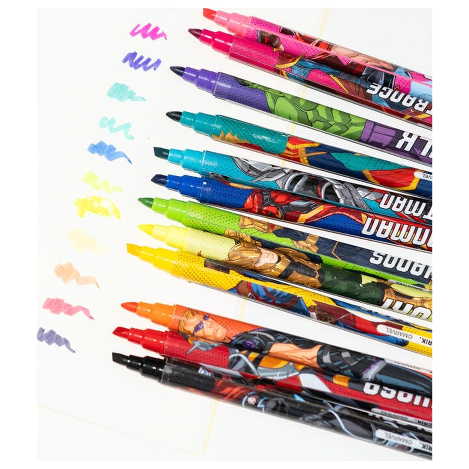 Marvel Avengers 12 löschbare Marker Pack Produktfoto