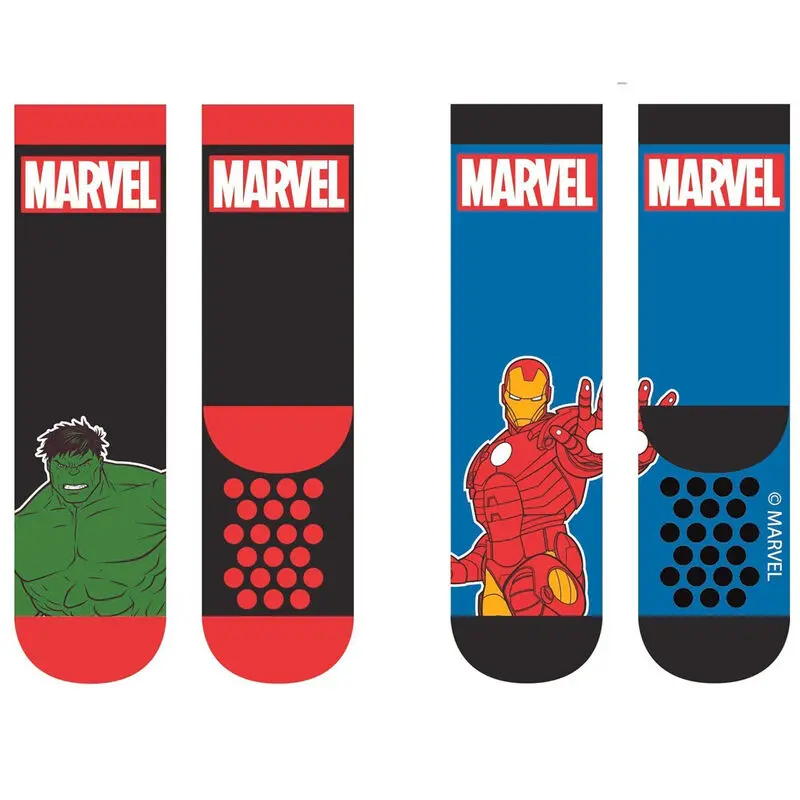 Marvel Avengers Kinder 2-er Pack Stoppersocken Produktfoto