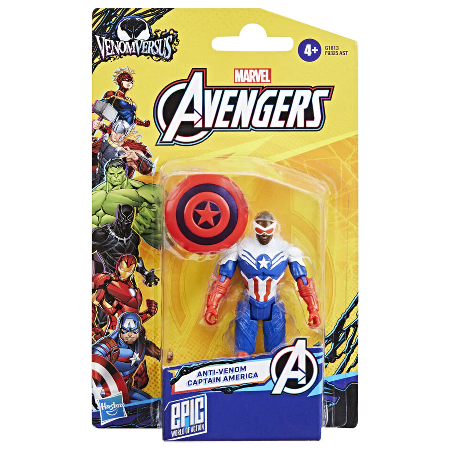 Marvel Avengers Anti-Venom Captain America Figur 10cm Produktfoto