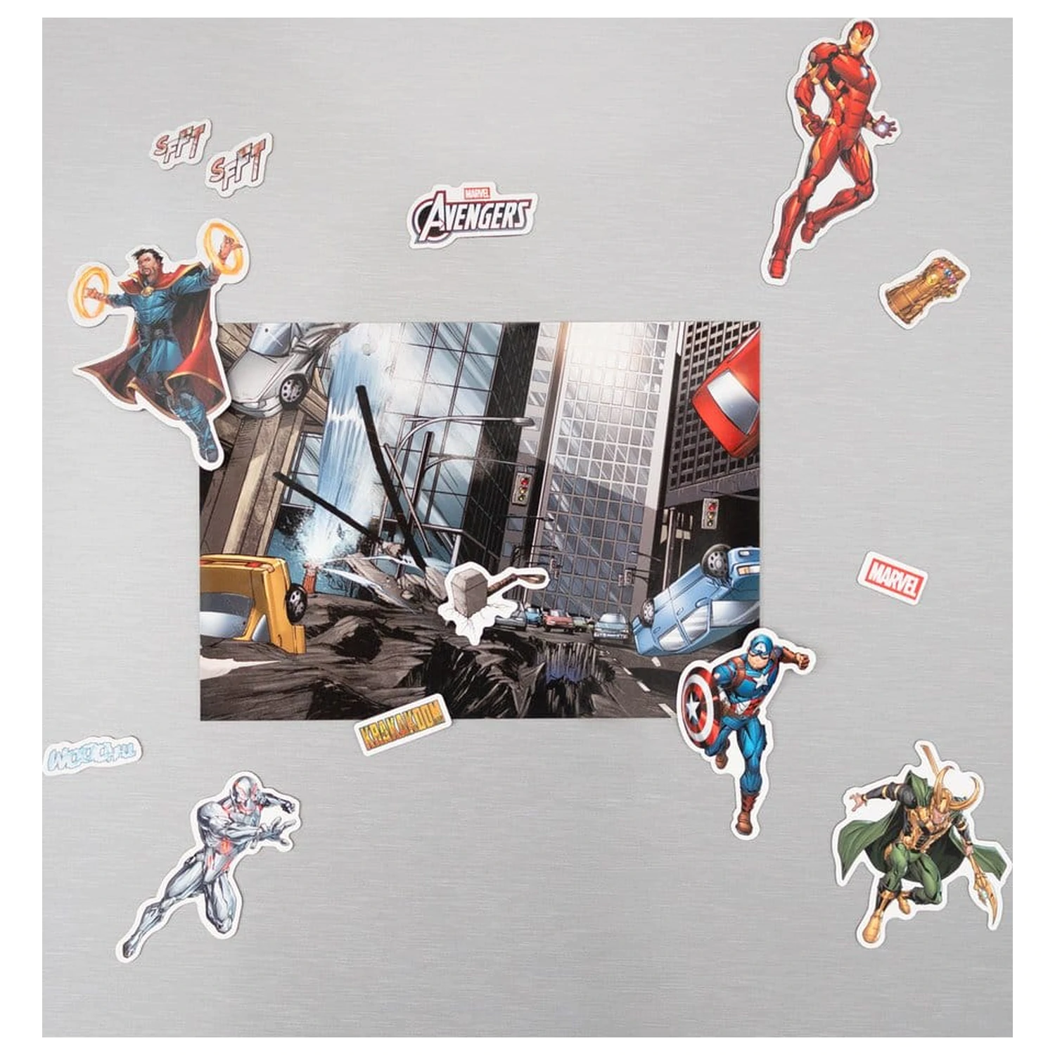 Marvel Ausgestanztes Magnet Set Avengers Produktfoto