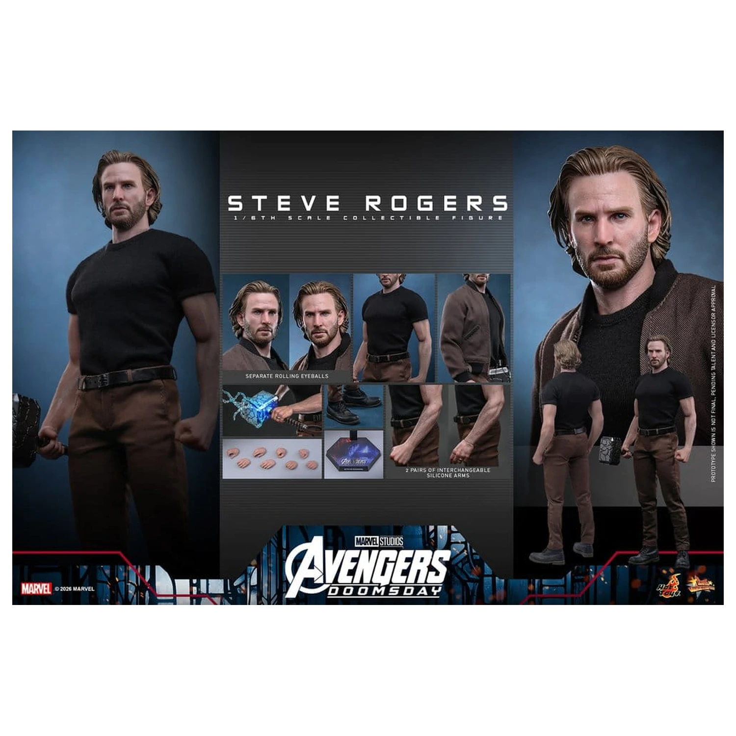 Marvel Avengers: Doomsday Movie Masterpiece Actionfigur 1/6 Steve Rogers 31 cm Produktfoto