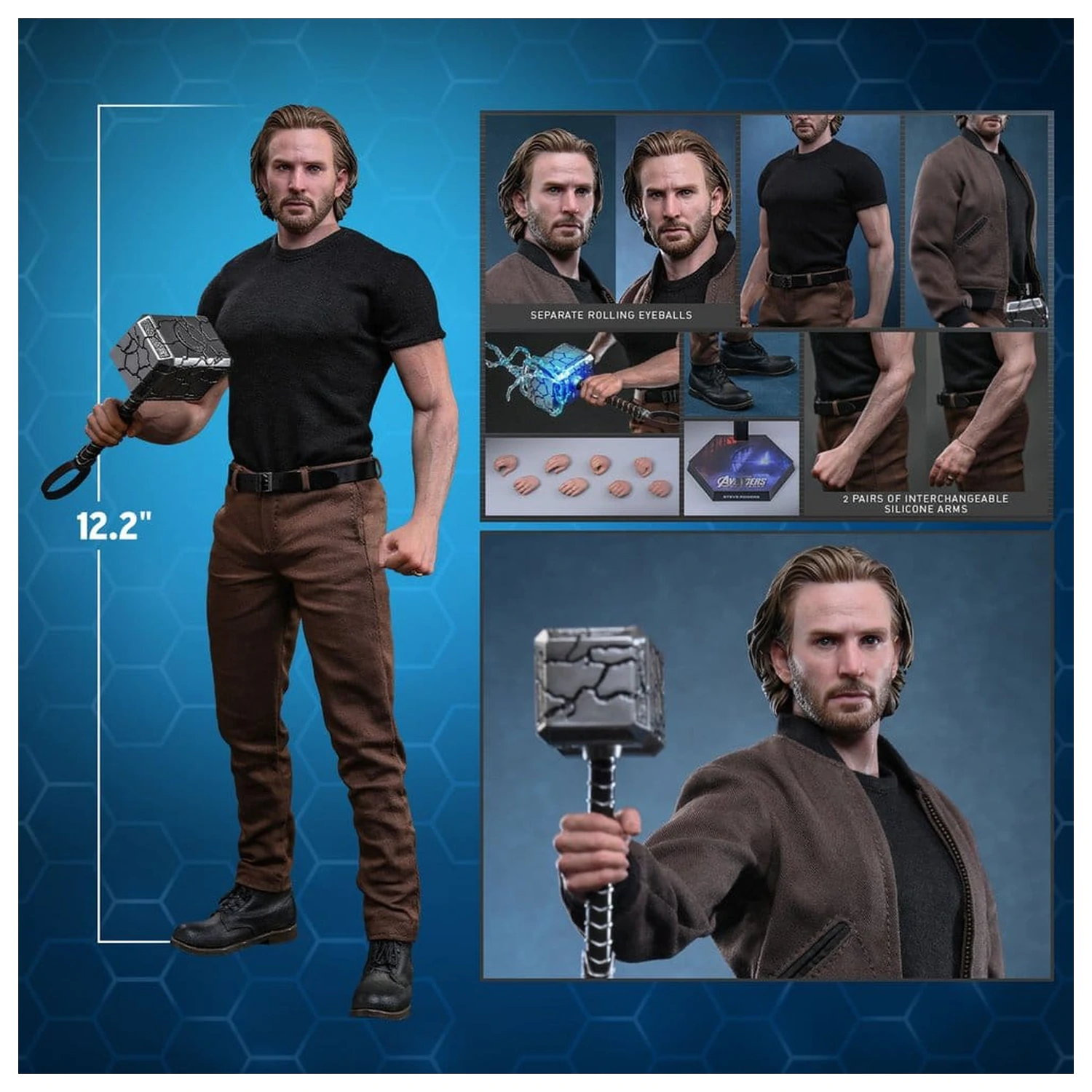 Marvel Avengers: Doomsday Movie Masterpiece Actionfigur 1/6 Steve Rogers 31 cm Produktfoto