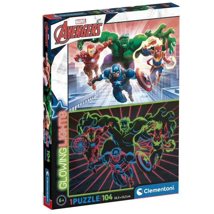 Marvel Avengers Glowing puzzle 104St Produktfoto