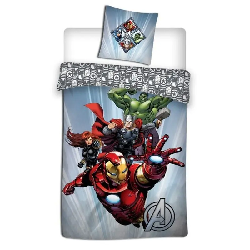 Marvel Avengers Mikrofaser Bettbezug Bett 90cm Produktfoto