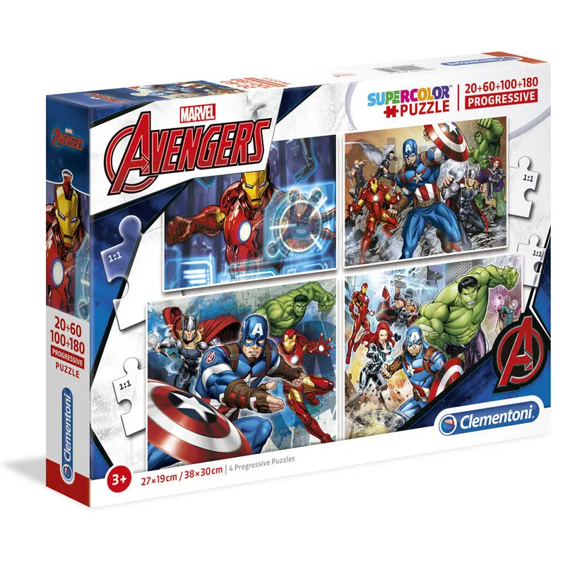 Marvel Avengers puzzle 20+60+100+180St Produktfoto