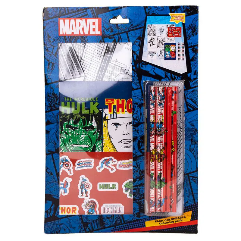 Marvel Avengers Schreibwaren-set zum Ausmalen termékfotó