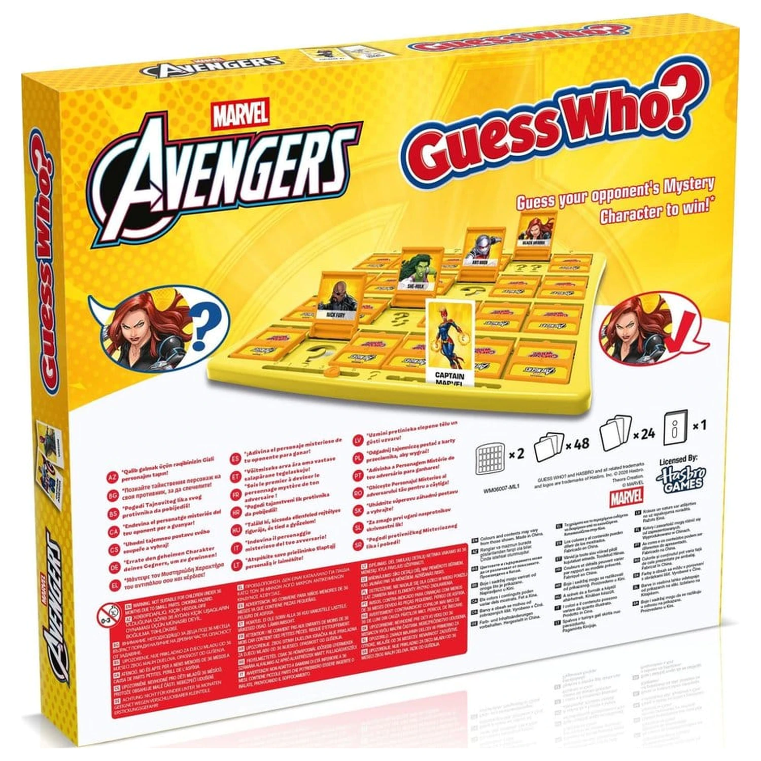 Marvel Brettspiel Wer ist es? Avengers Produktfoto