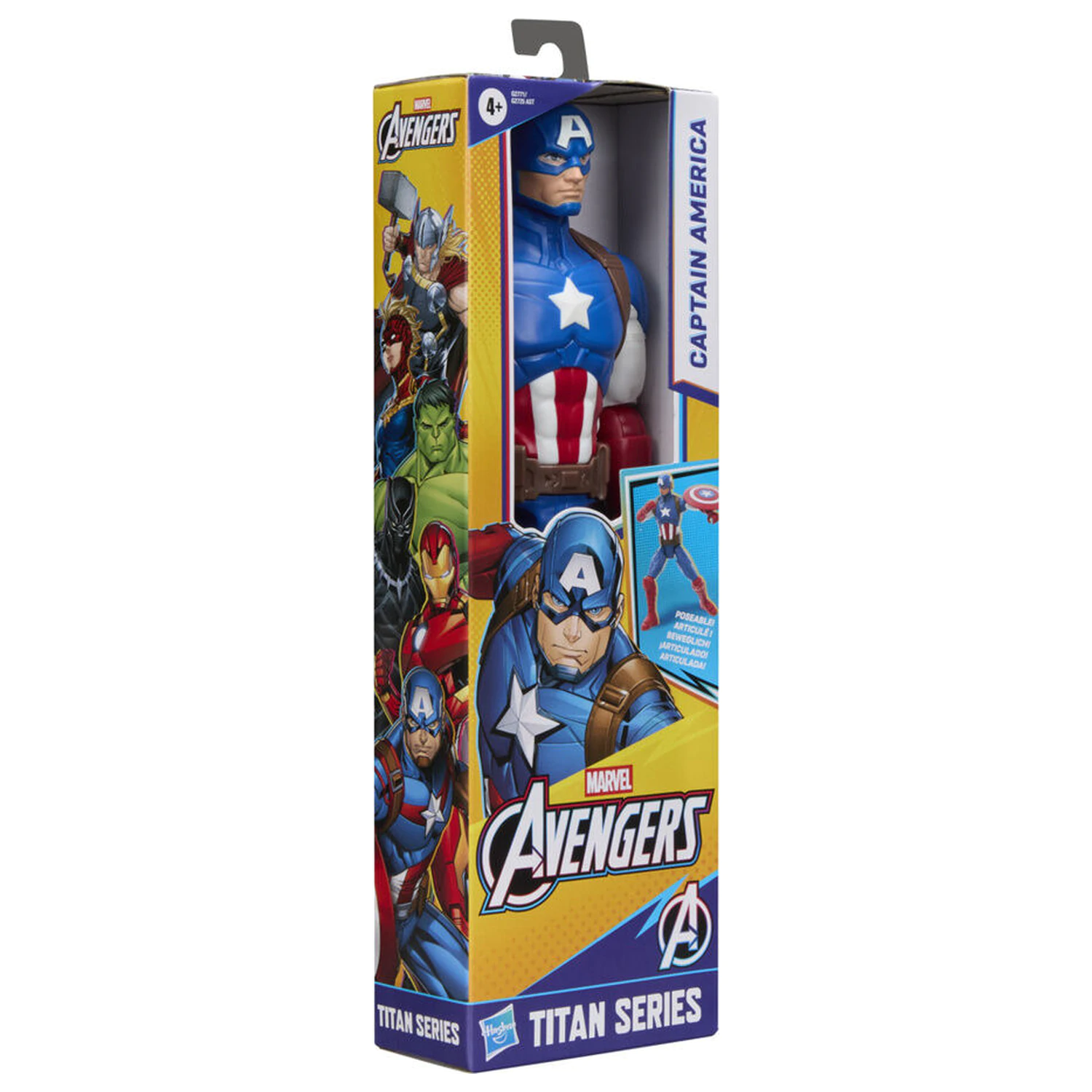 Marvel Avengers Titan Series Captain America Figur 30cm Produktfoto