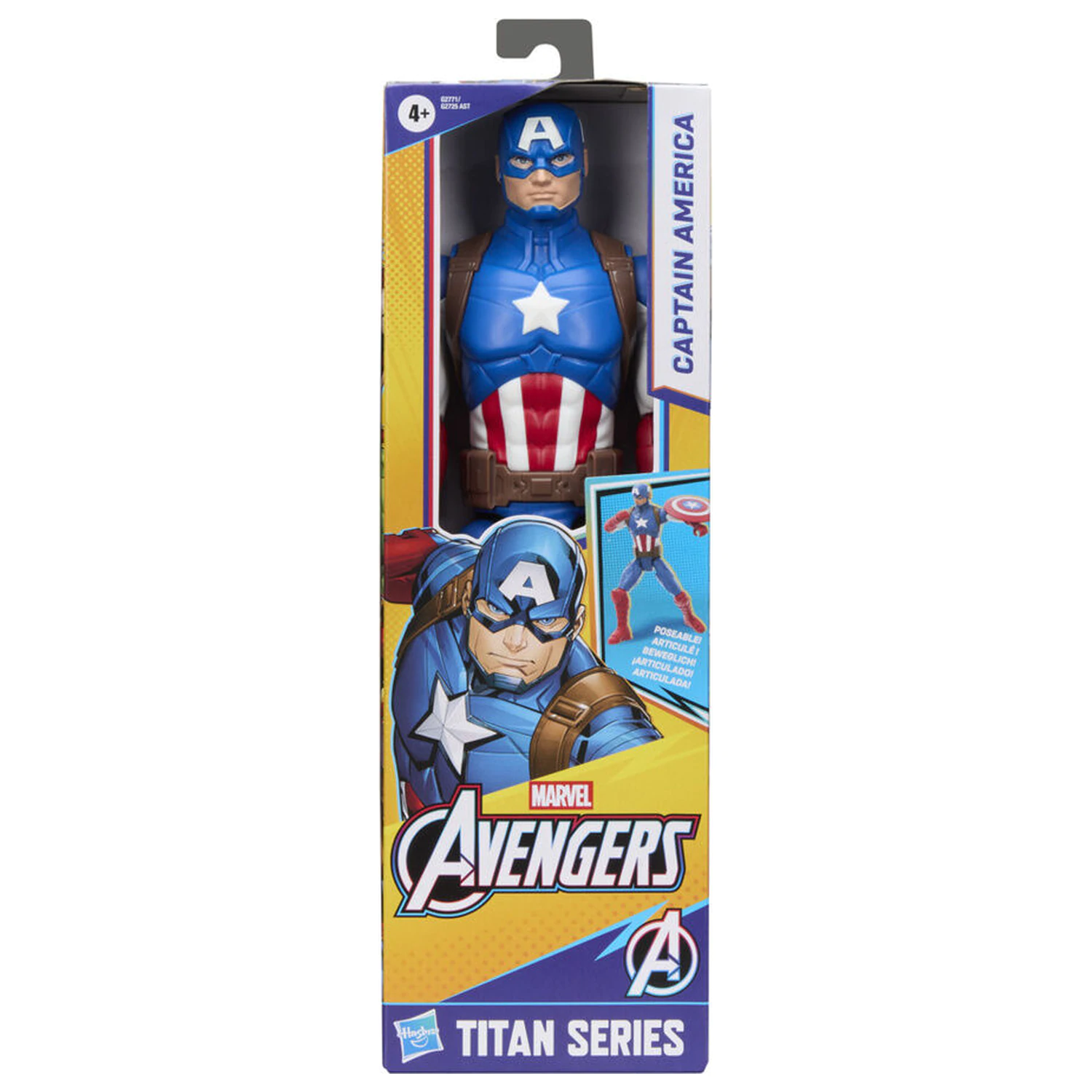 Marvel Avengers Titan Series Captain America Figur 30cm Produktfoto
