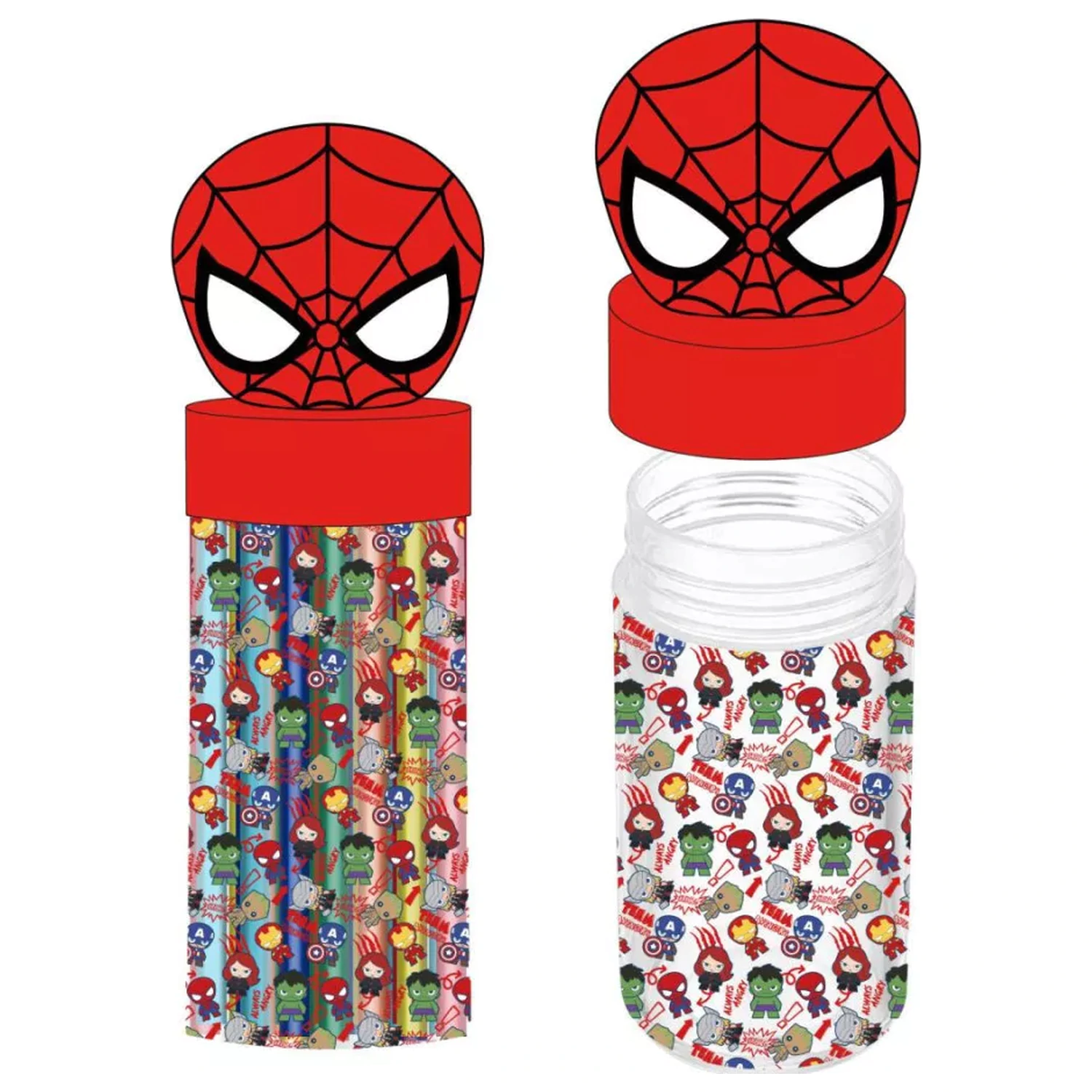 Spider-Man Marvel 18-teiliges Filzstifte-Set im 3D-Halter Produktfoto