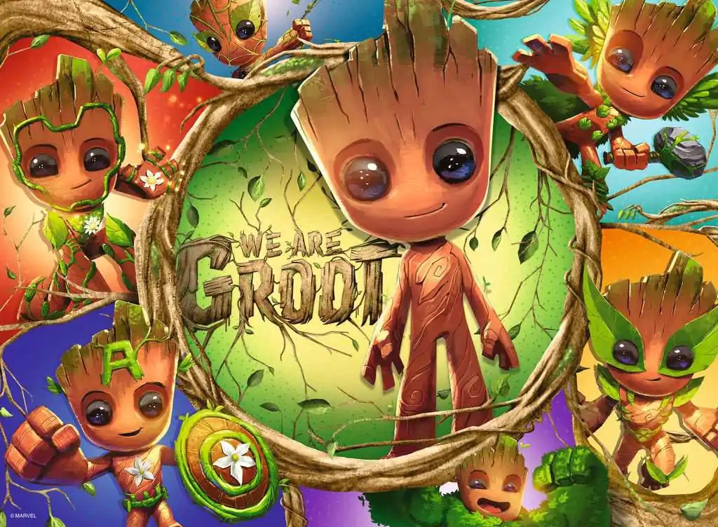 Marvel Kinderpuzzle XXL We Are Groot! (100 Teile) Produktfoto