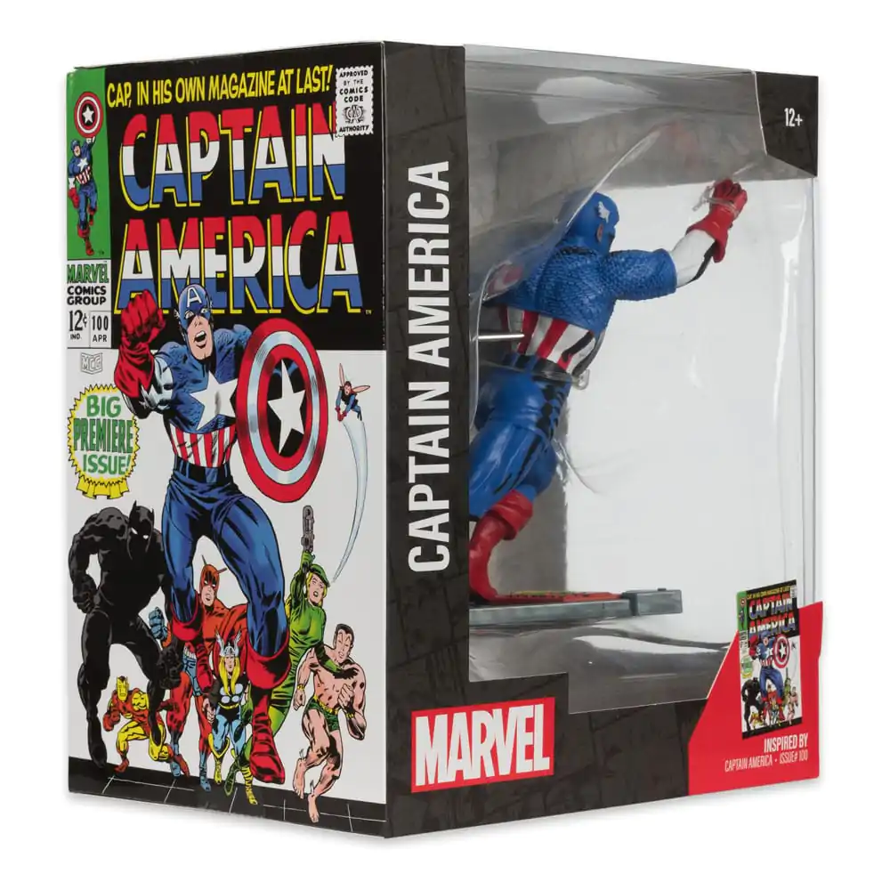 Marvel Collection PVC Statue 1/10 Captain America (Captain America #100) 12 cm Produktfoto