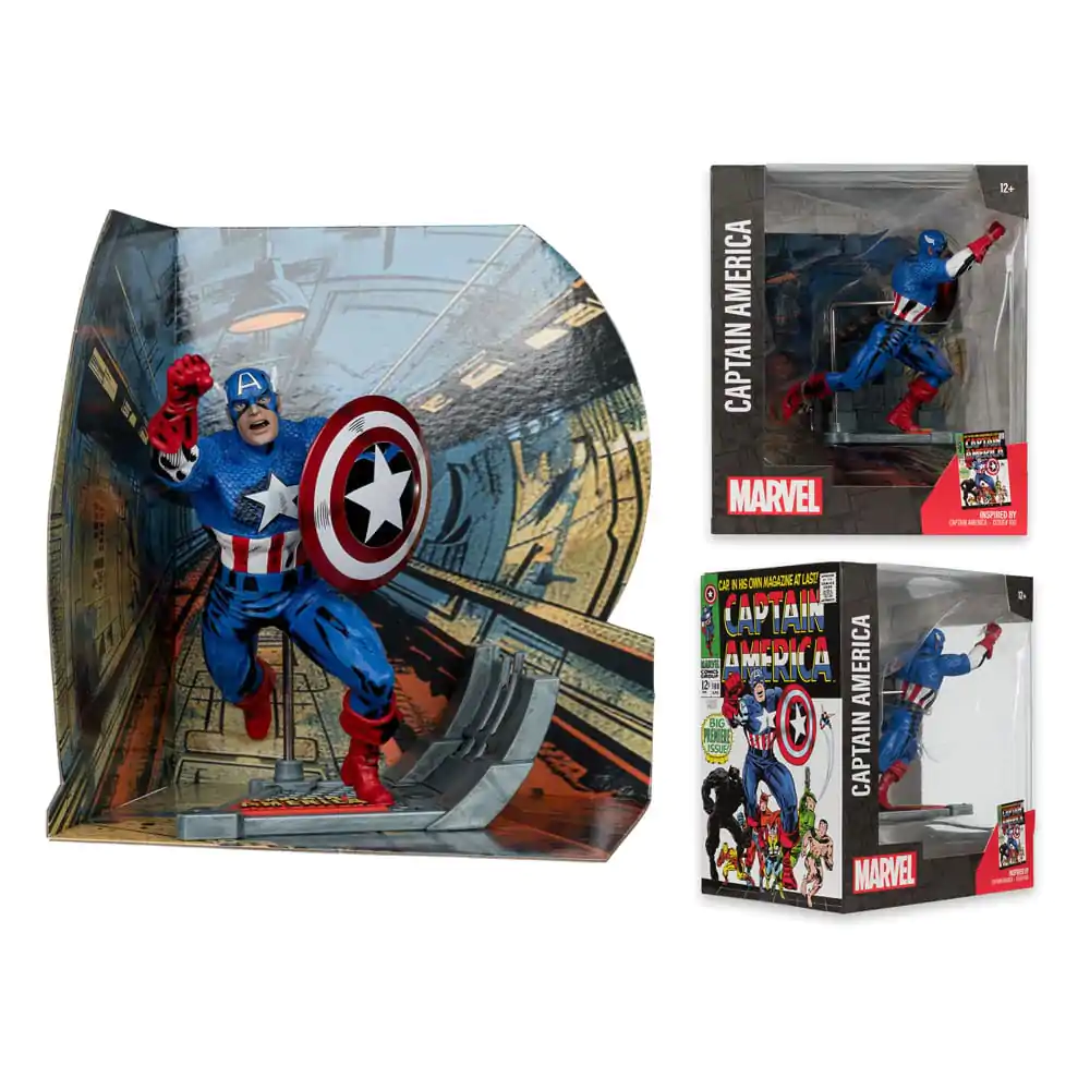 Marvel Collection PVC Statue 1/10 Captain America (Captain America #100) 12 cm Produktfoto