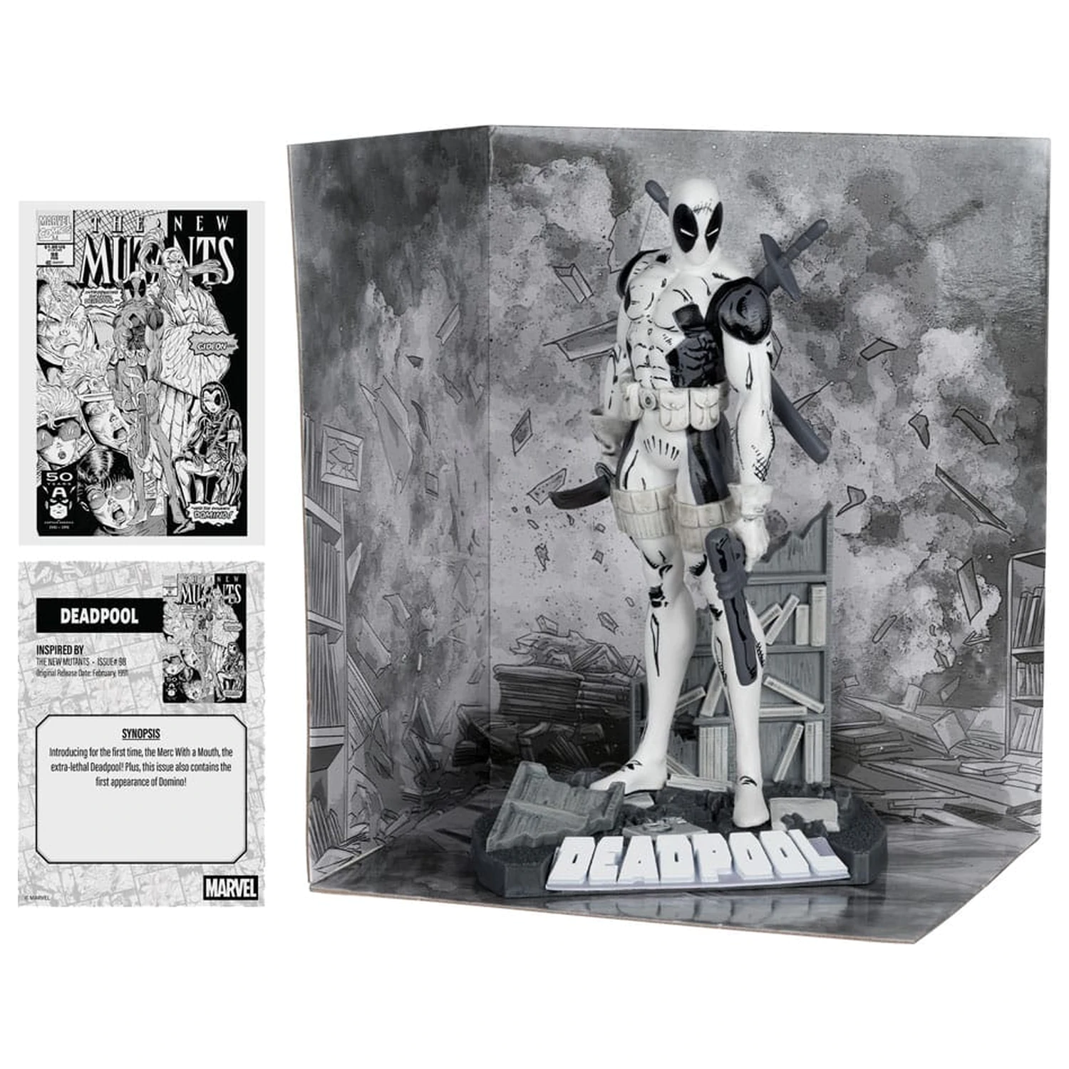 Marvel Collection PVC Statue 1/10 Deadpool (The New Mutants #98) (Line Art) (Gold Label) 17 cm Produktfoto