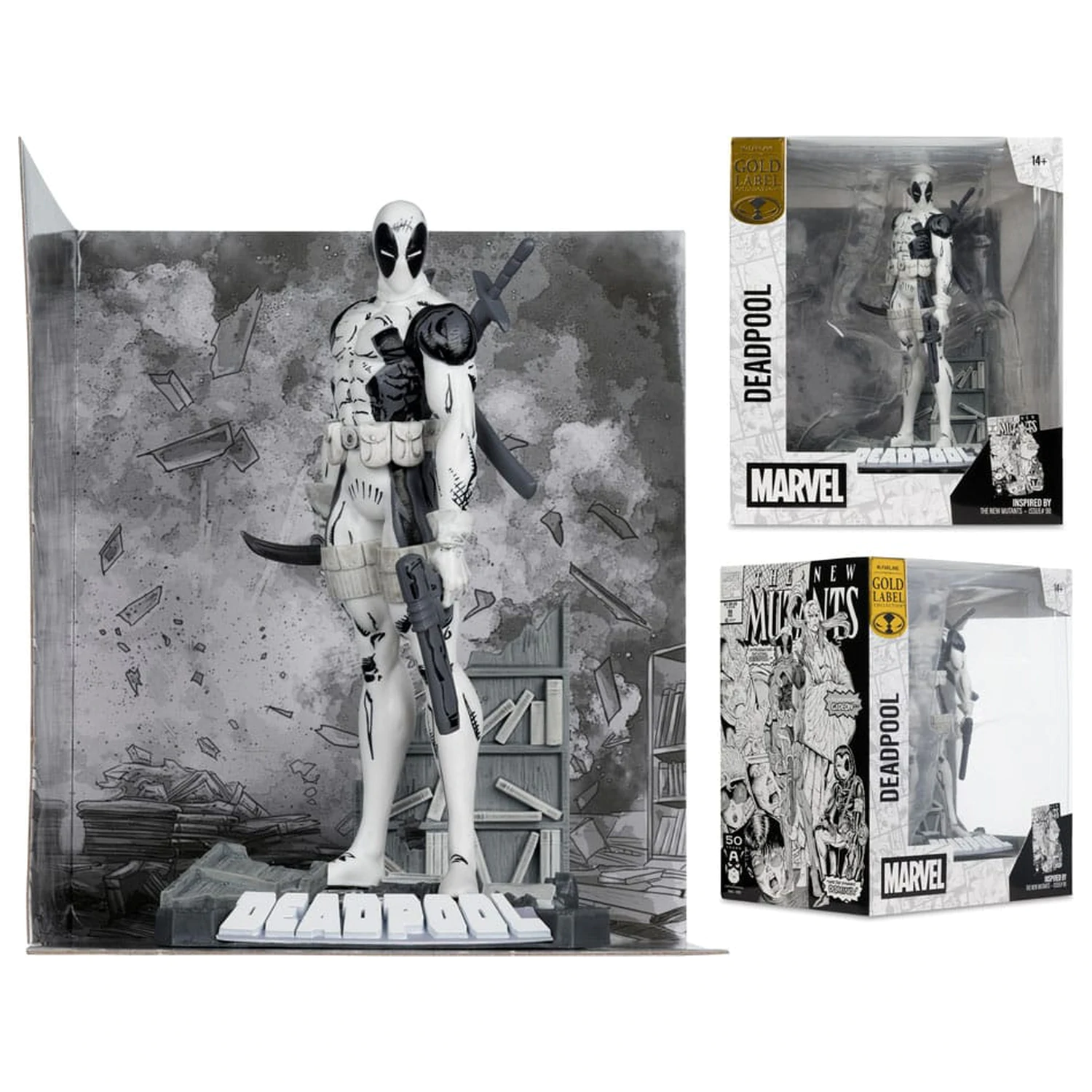 Marvel Collection PVC Statue 1/10 Deadpool (The New Mutants #98) (Line Art) (Gold Label) 17 cm Produktfoto