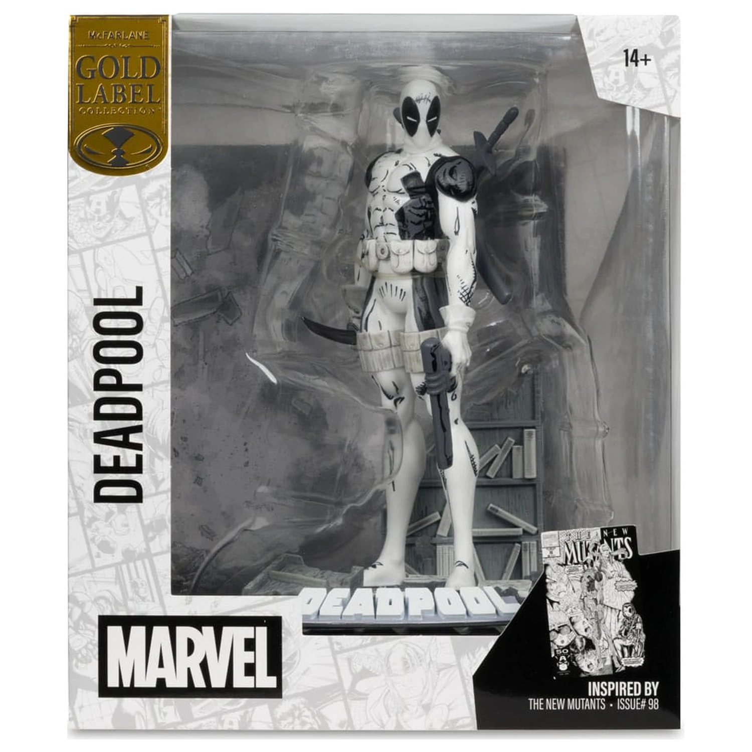 Marvel Collection PVC Statue 1/10 Deadpool (The New Mutants #98) (Line Art) (Gold Label) 17 cm Produktfoto